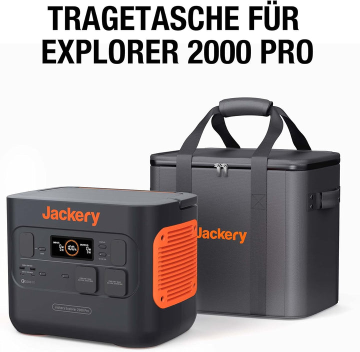 Jackery EVA Tragetasche für Explorer 2000 PRO Powerstation Solargenerator, Schwarz (E2000 nicht im L