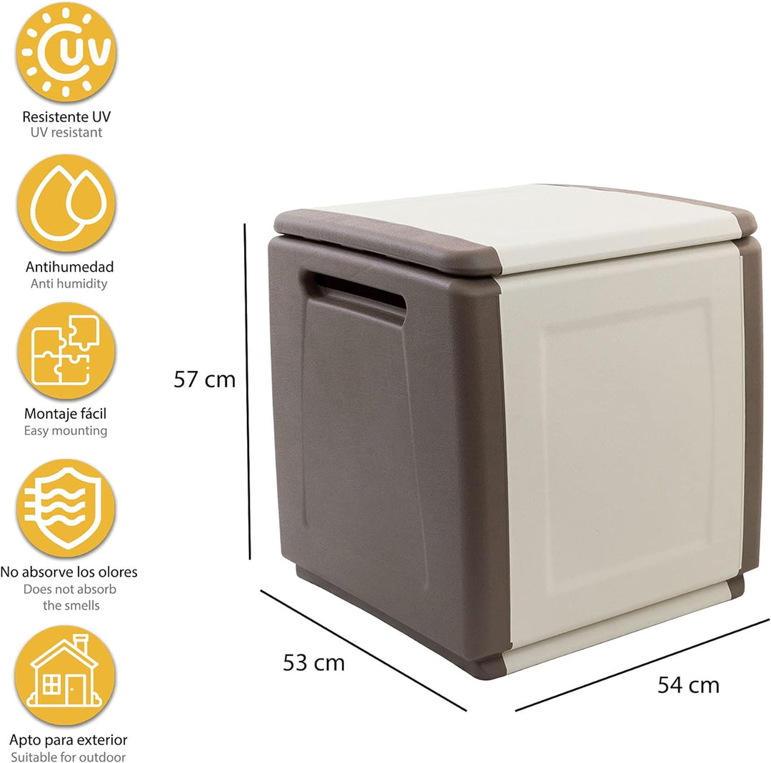 Art Plast Kissenbox CB1/T Gartenbox Auflagenbox Gartentruhe Mehrzwecktruhe 130 Liter