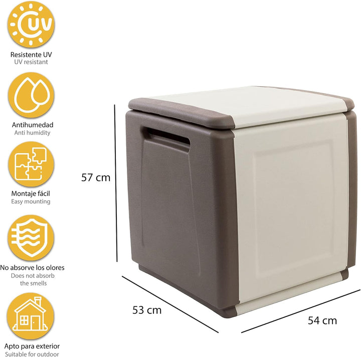 Art Plast Kissenbox CB1/T Gartenbox Auflagenbox Gartentruhe Mehrzwecktruhe 130 Liter