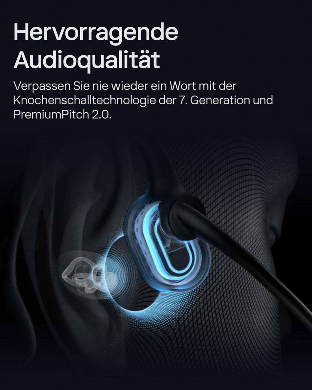 SHOKZ OpenComm2 UC 2025 Upgrade USB-A kabelloses Knochenschall PC Headset, Bluetooth Open-Ear Kopfhö