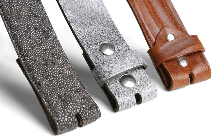 VaModa Vollrindleder 4cm Wechselgürtel Jeansgürtel Belt 40 mm | Ledergürtel für Damen Herren 4,0 cm