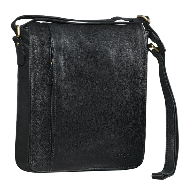 STILORD 'Paul' Umhängetasche Herren Leder Hochformat Messenger Bag im Vintage Design Ledertasche für