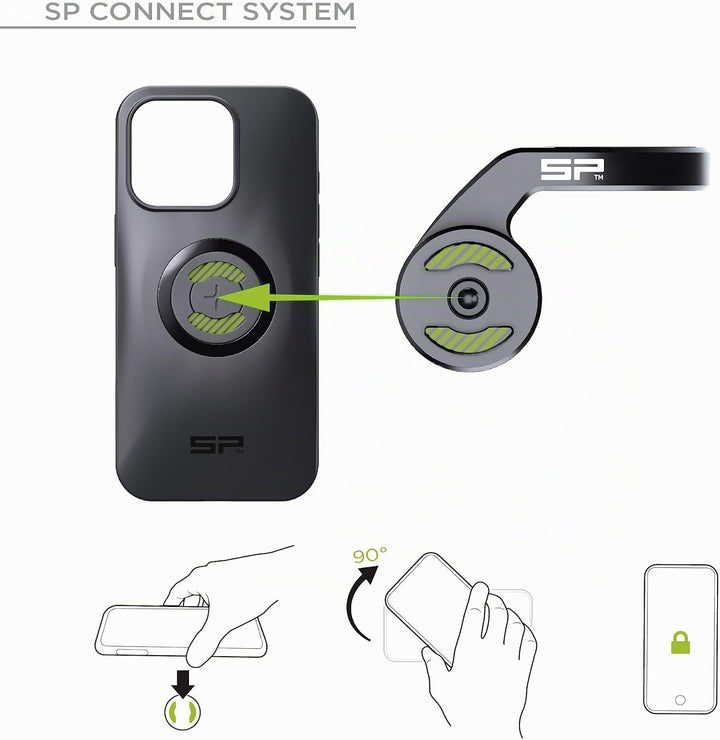 SP CONNECT Mountain Bike Bundle |SPC+| kompatibel mit iPhone 14 Pro | Handyhalter für Mountainbike|