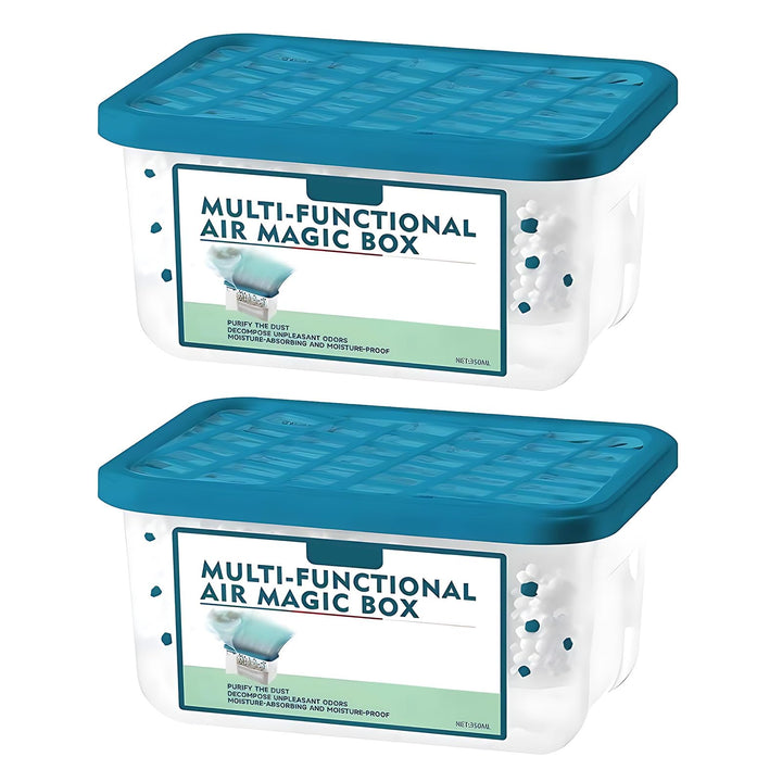 2 Stück Multifunctional Air Magic Box, Indoor Luftreinigung Staub Entfernung Magic Box, Langanhalten