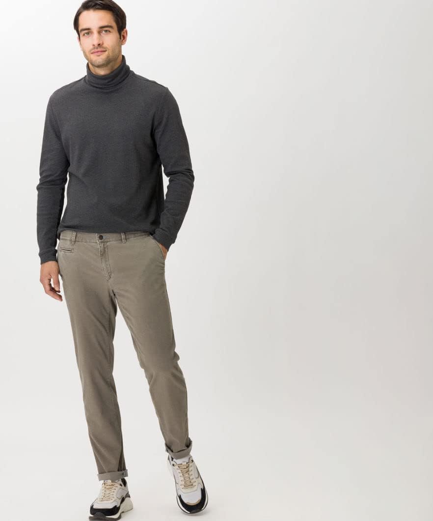 BRAX Herren Style Fabio in Hi Flex Superelastische Slim Chino Hose 31W / 32L Beige (Nut 55), 31W / 3