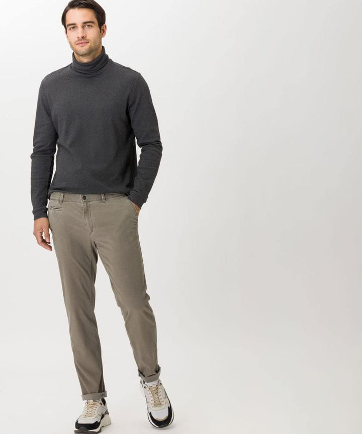 BRAX Herren Style Fabio in Hi Flex Superelastische Slim Chino Hose 31W / 32L Beige (Nut 55), 31W / 3