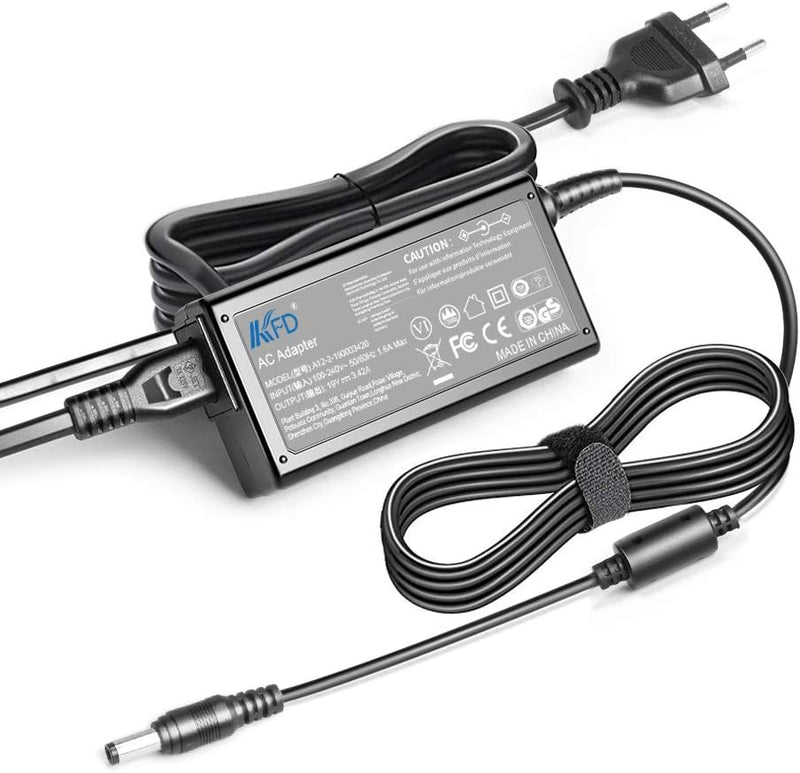 KFD 19V 65W Ladegerät Ladekabel Netzteil für Teufel ROCKSTER Cross, Harman Kardon Go Play Netzkabel,