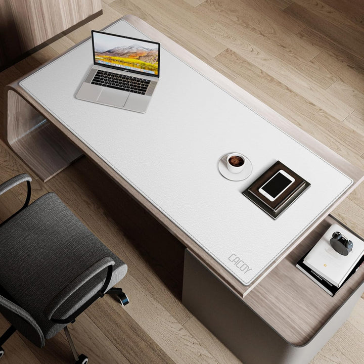 Cacoy Schreibtischunterlage aus Leder, 120x50cm Verlängertes Gaming-Mauspad, wasserdichte Schreibtis