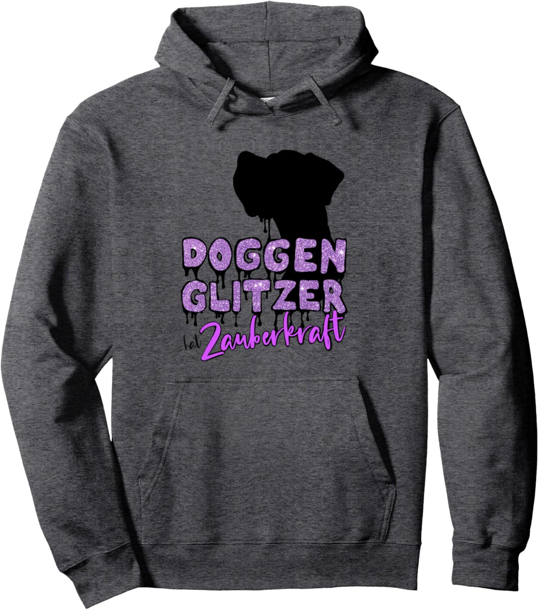 Deutsche Dogge - Doggenglitzer hat Zauberkraft - Lila Pullover Hoodie