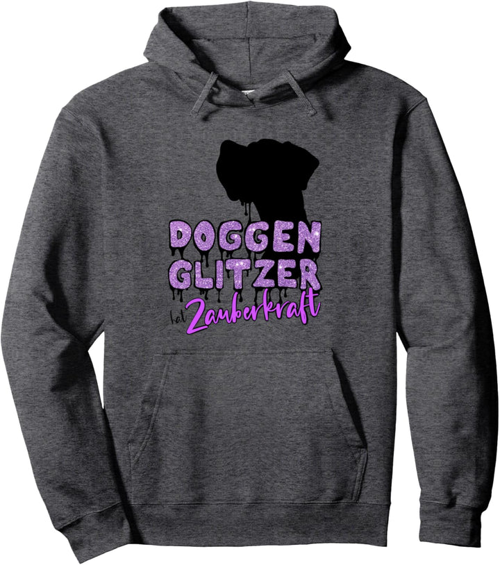 Deutsche Dogge - Doggenglitzer hat Zauberkraft - Lila Pullover Hoodie