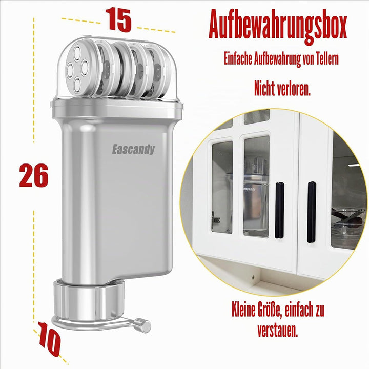 Metall Gourmet Pasta Press Aufsatz für KitchenAid Standmixer - Langlebiger Metall Pasta Maker Aufsat