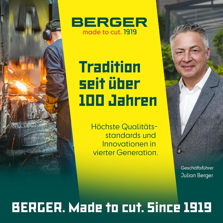 Berger Astsäge 64850 mit auswechselbaren Sägeblatt inklusive Schutzköcher, Länge: 33 cm Astsäge 33 c