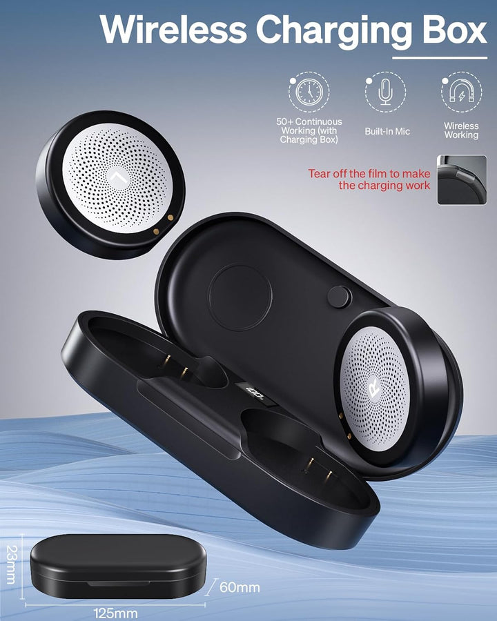 Doohoeek Helmkopfhörer, True-Wireless-Ohrhörer für Audio-Ready-Helme, Bluetooth 5,3 Headset mit Lade