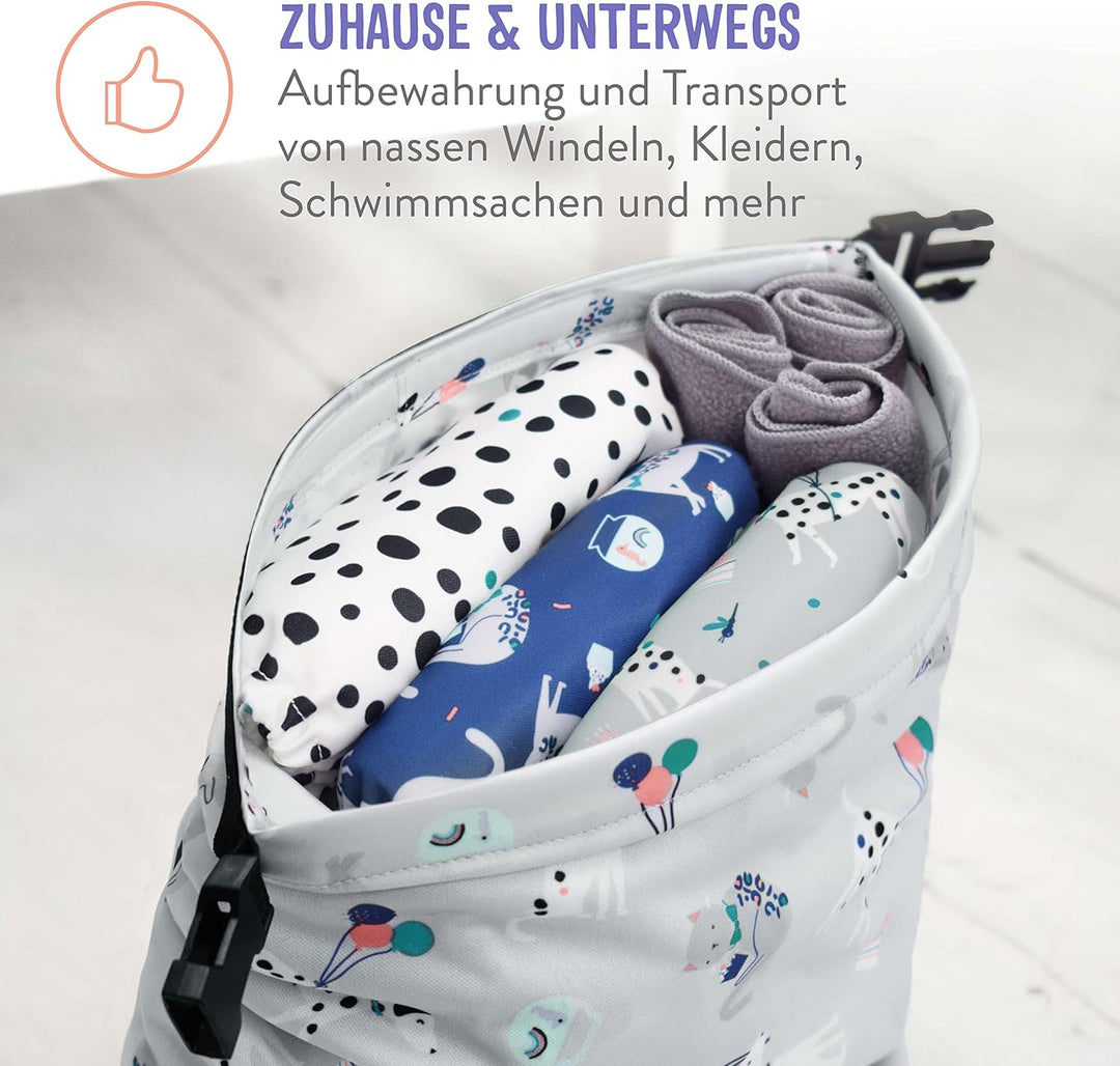 Bambino Mio, Wetbag, wasserfeste Tasche für unterwegs Wolke Sieben Single, Wolke Sieben Single
