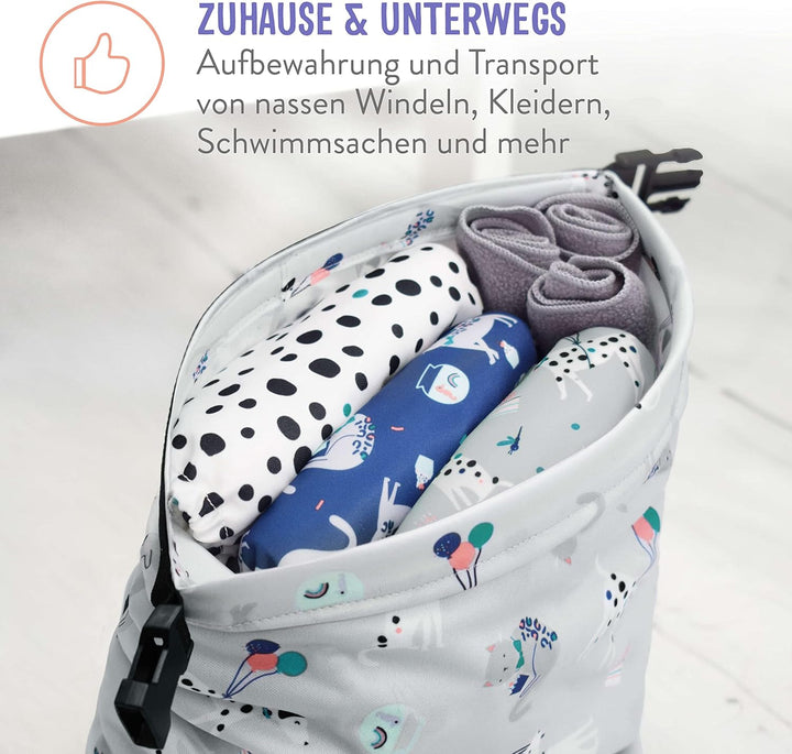 Bambino Mio, Wetbag, wasserfeste Tasche für unterwegs Wolke Sieben Single, Wolke Sieben Single