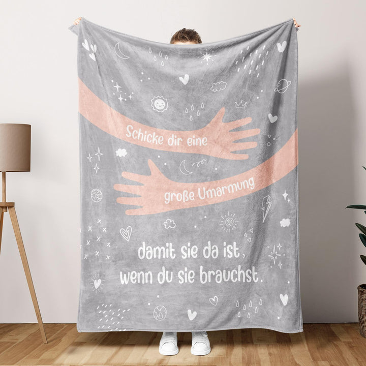 Craftique Gute Besserung Geschenke für Frauen Männer, Grosse Umarmung Kuscheldecke, Aufmunterung Ges