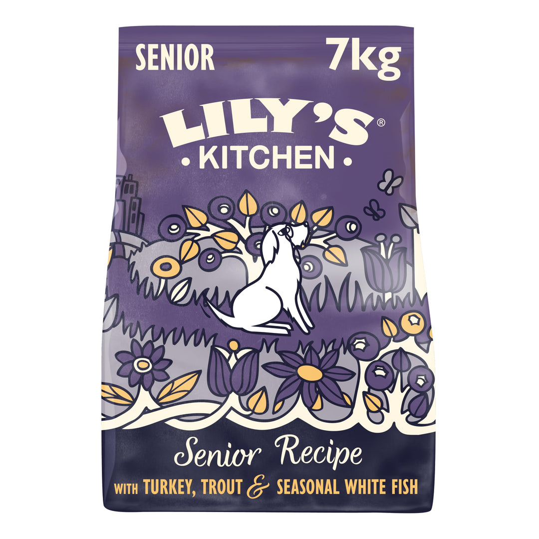 Lily's Kitchen Lachs und Forelle - Complete Natural getreidefreies Trockenfutter für ältere Hunde (7