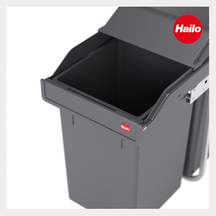 Hailo Abfallsammler Tandem 3650132 | für Schränke ab 300 mm Breite | Einbau Mülleimer 3x 10 l mit Bi