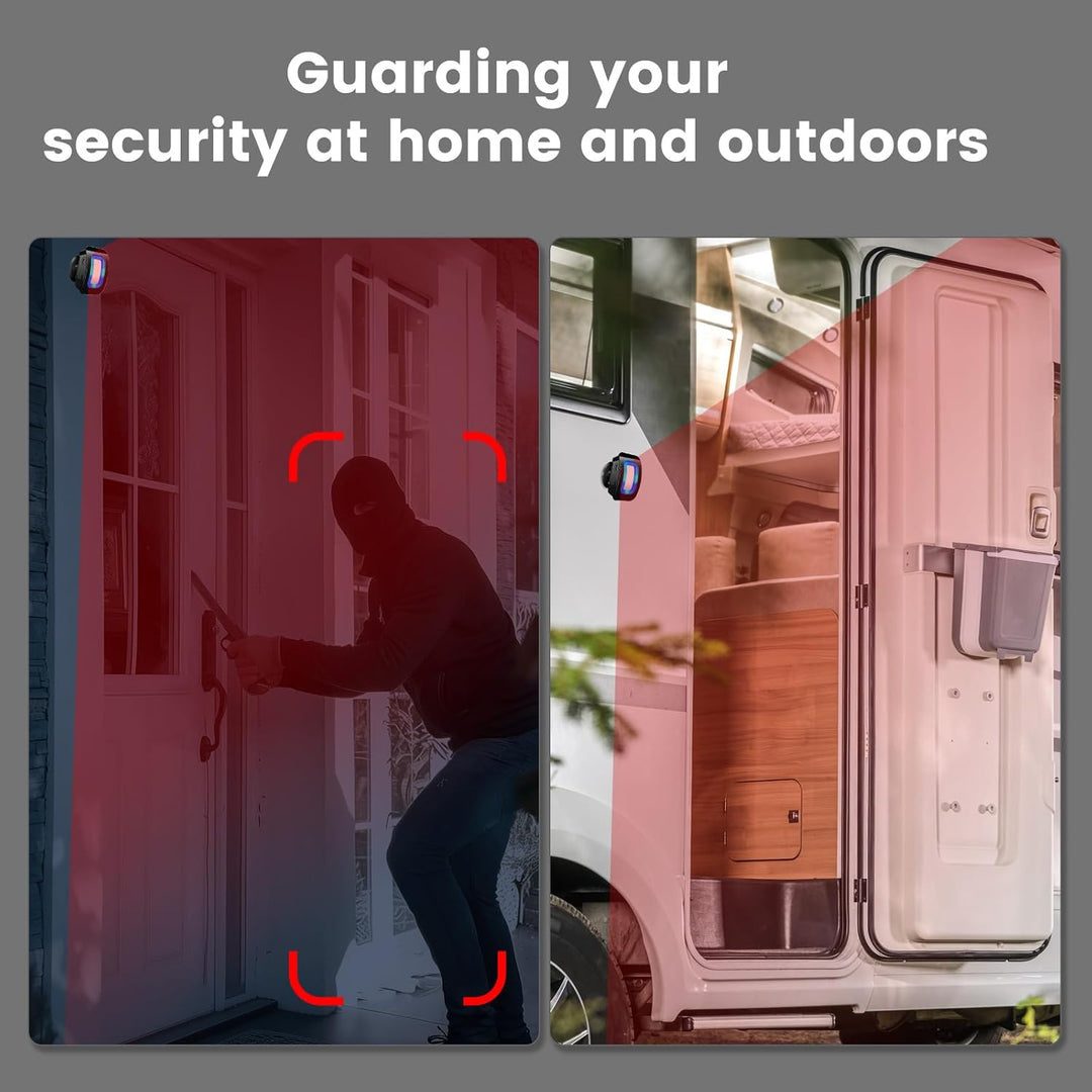 BITIWEND PIR Bewegungsmelder Alarm Kabellos Haussicherheit Alarmanlage 110 dB Anti-Diebstahl Infraro