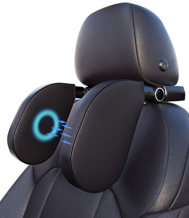 JOFLVA Kopfstütze Auto Kinder, Auto Kopfstütze Nackenstütze Kinder, Nackenkissen Autokissen Aus Lede