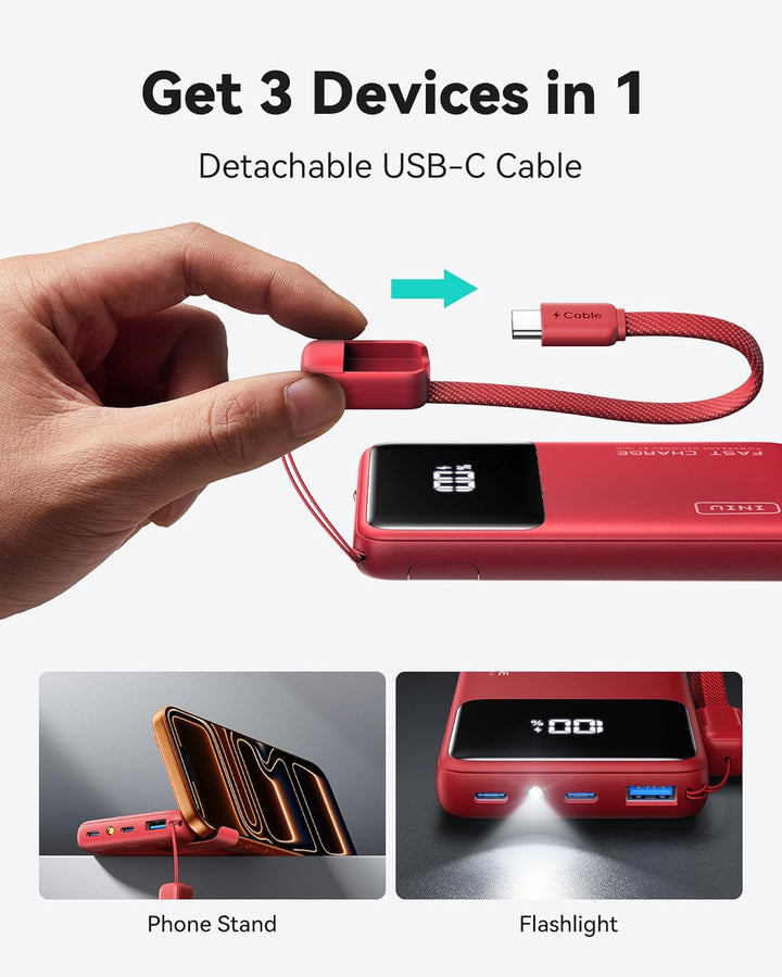 INIU Power Bank, Ultra Slim 22,5W 10000mAh Powerbank Leicht und Leistungsstark, Mini Outdoor Camping