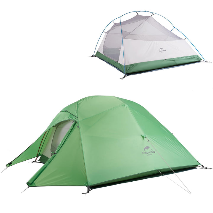 Naturehike Cloud-Up 3 Ultraleichtes Zelt 3-Personen Rucksack Zelt zum Wandern Camping im Freien 210T