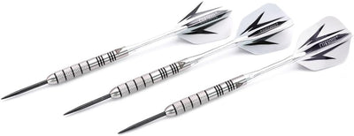 CUESOUL 30 Gramm Tungsten Steel Tip Darts Set 95% Tungsten 28 Gramm-Koffer, 28 Gramm-Koffer