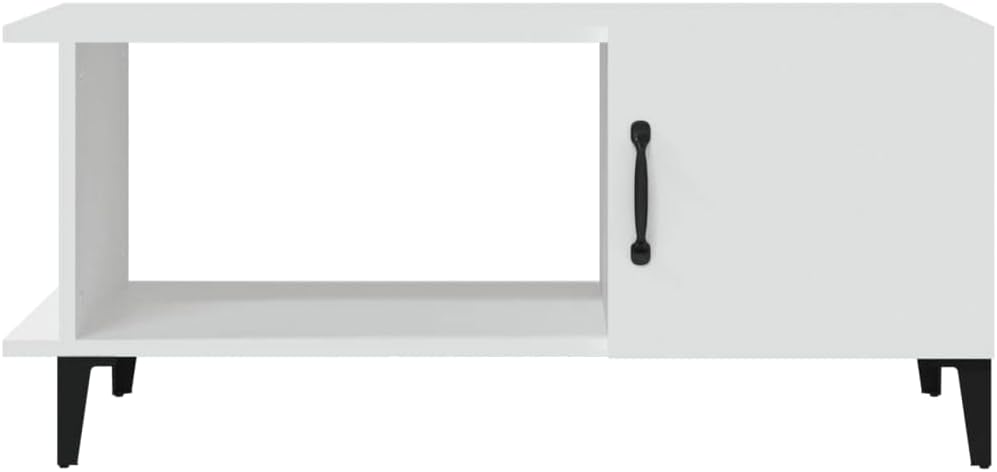 Couchtisch Weiss Wohnzimmertisch Modern 90x50x40 cm Side Table Beistelltisch Stilvollen Kleiner Tisc