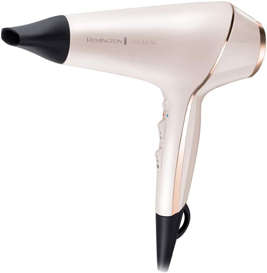 Remington Haartrockner Profi Ionen PROluxe (2400W, 150km/h, 3 Stylingaufsätze, OPTIheat-Technologie