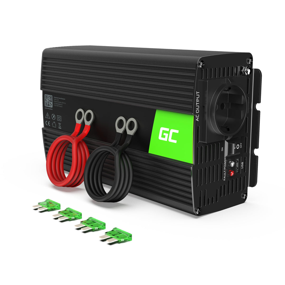 Green Cell® 1000W/2000W 12V auf 230V Volt kfz Spannungswandler Wechselrichter Power Solar Inverter D