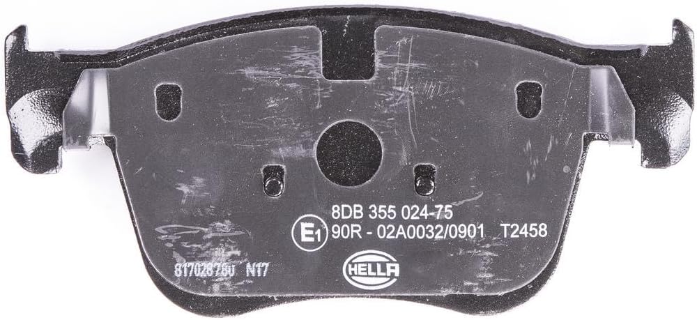 HELLA PAGID 8DB 355 024-751 Bremsbelagsatz - T2458 - Dicke/Stärke: 17.1mm - Bremssystem: Teves - nic