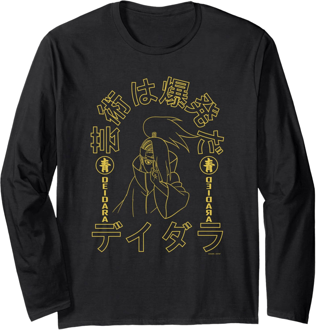 Naruto Shippuden Art is an Explosion with Deidara Langarmshirt
