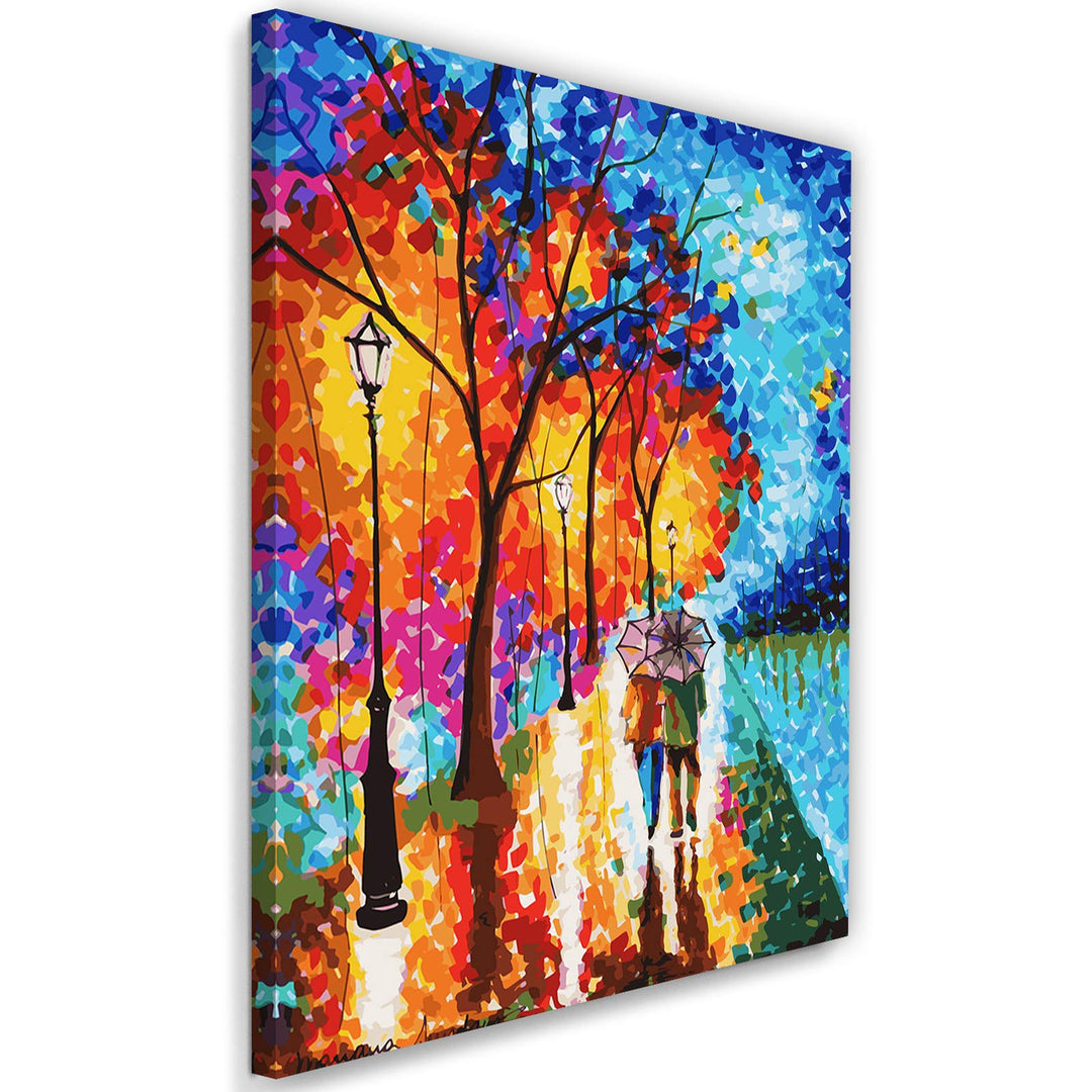 Wandbild Herbst Druckbild Leinwandbild für Wohnzimmer mehrfarbig 60x90 cm Leinwandbild 60x90 cm mehr