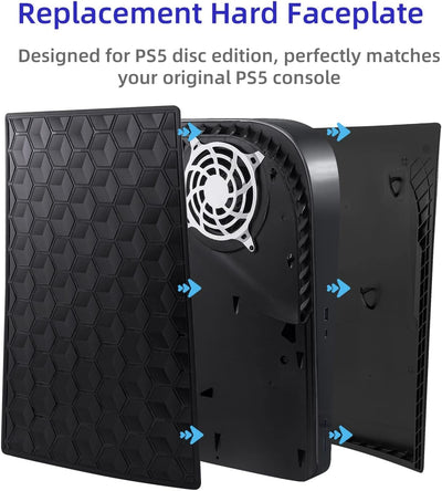 Mcbazel playstation 5 Faceplate Austauschabdeckung, playstation 5 staubdichte harte Faceplate-Panel-