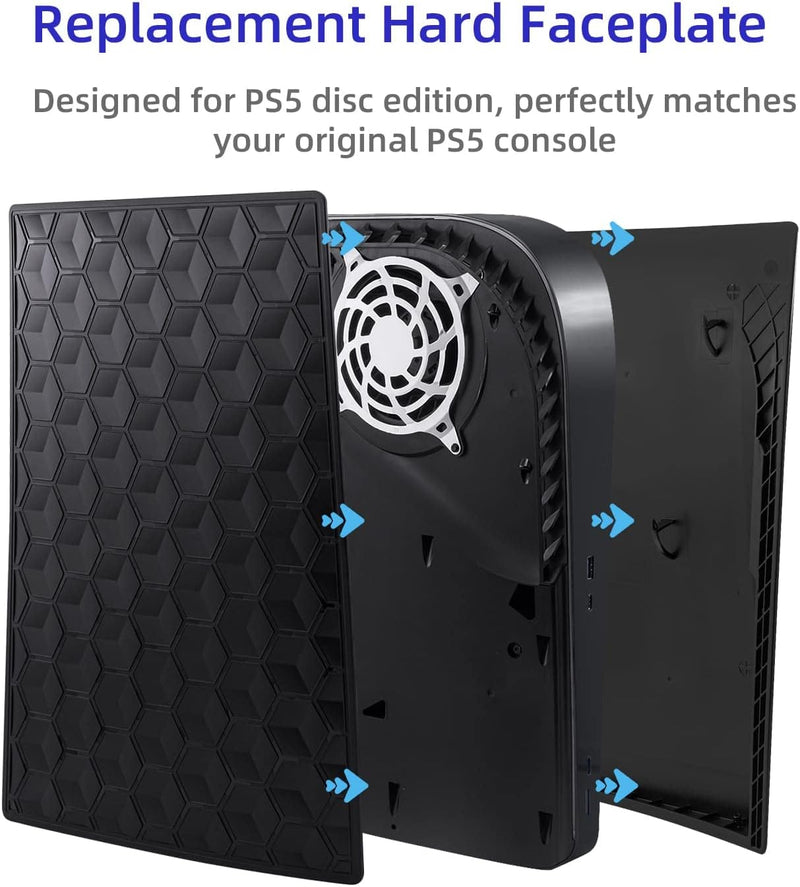 Mcbazel playstation 5 Faceplate Austauschabdeckung, playstation 5 staubdichte harte Faceplate-Panel-