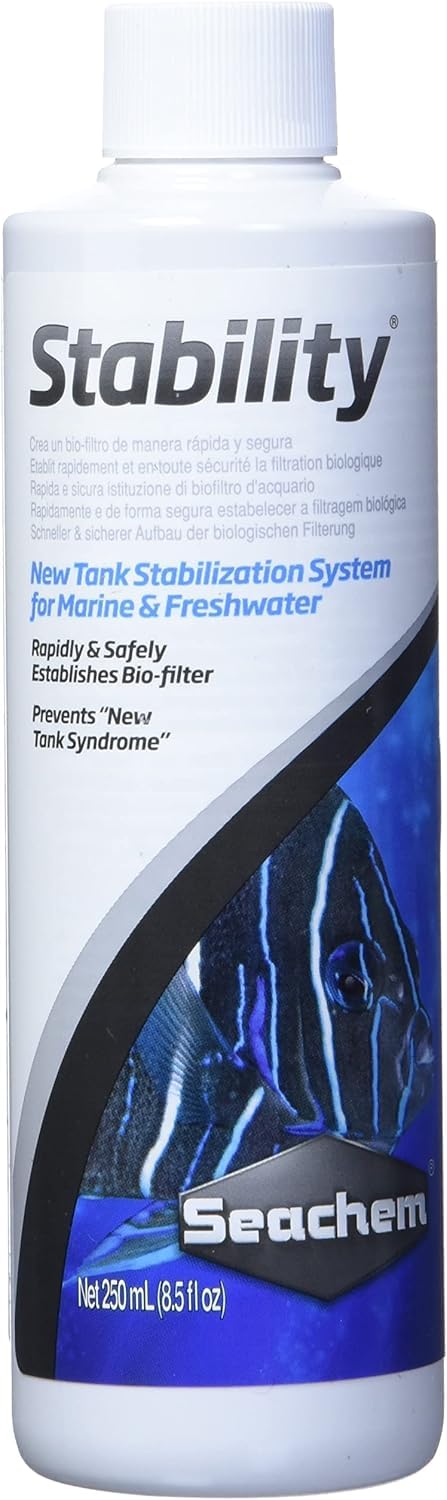 Seachem Stabilitätswasseraufbereitung Stability Tank Stabilization System 250 ml (1er Pack) Mehrfarb