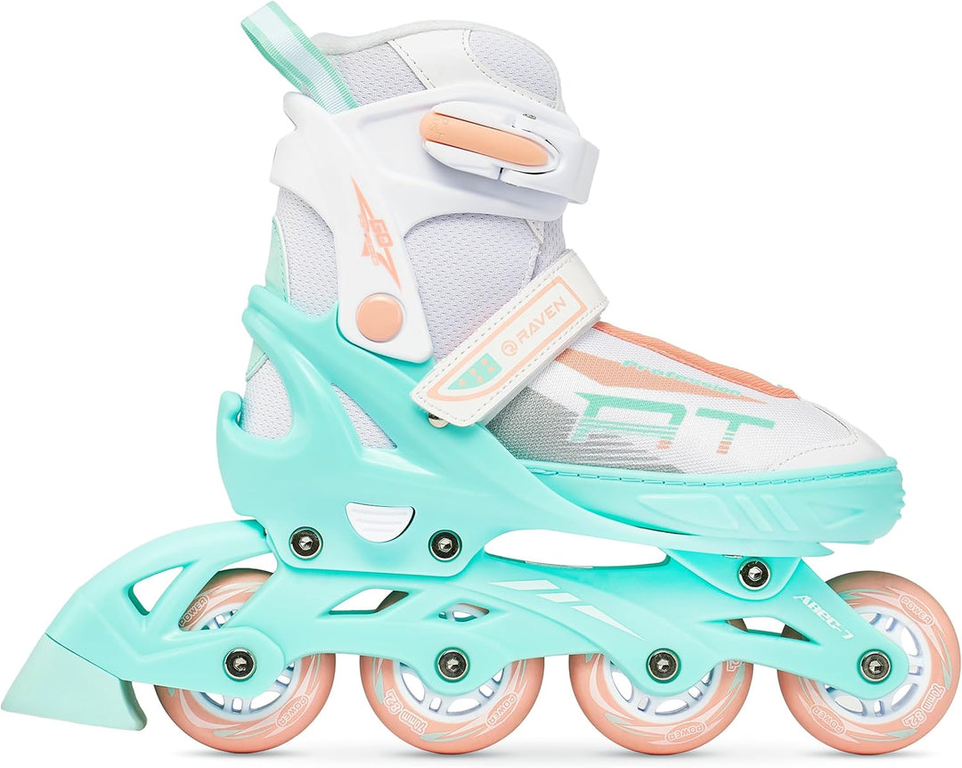RAVEN Profession 2in1 Schlittschuhe Inlineskates Inliner für Kinder und Erwachsene verstellbar 35-39