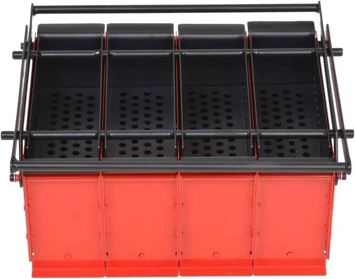 Tidyard Papierbrikettpresse Papierpresse Papier Brikettpresse Platzsparend Klassische Stahl Rot und