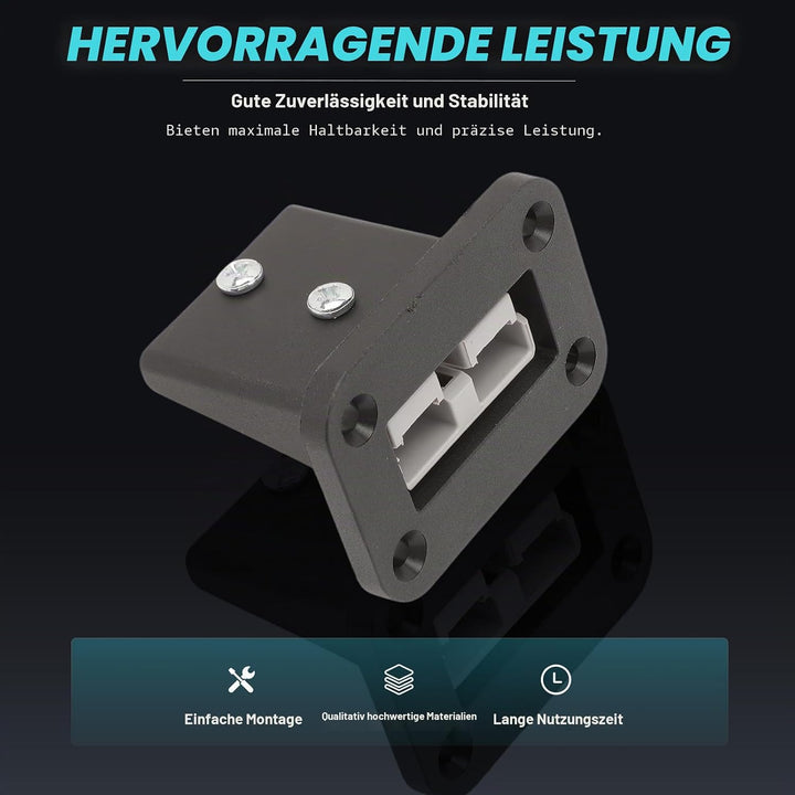 6 Stück Anderson Stecker 50A 600V, Batterie Schnelltrennstecker Hochstromstecker Mit Schutzkappe, Ba