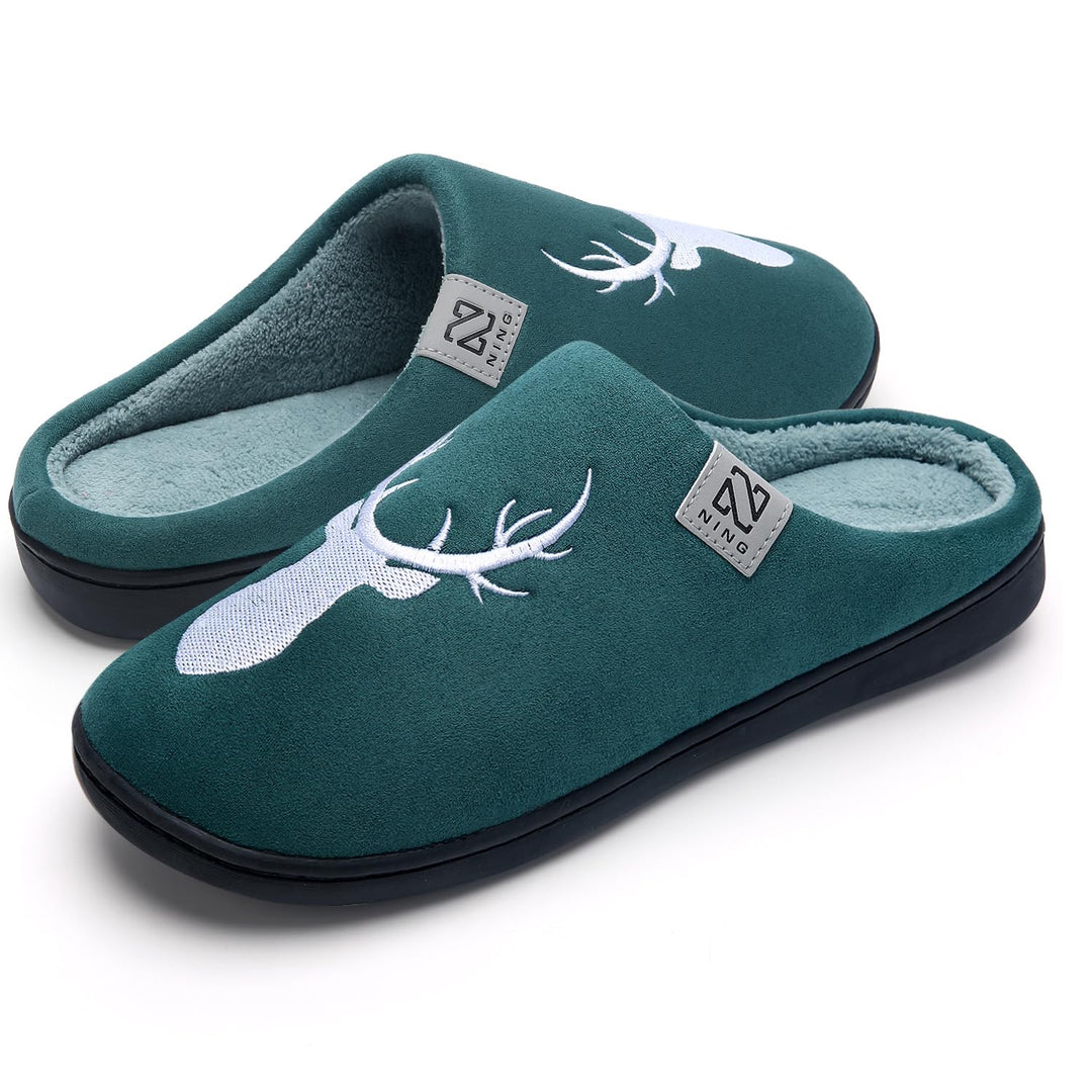 WateLves Damen Herren Hausschuhe aus Memory-Baumwolle Drinnen Pantoffeln im Herbst und Winter für Dr