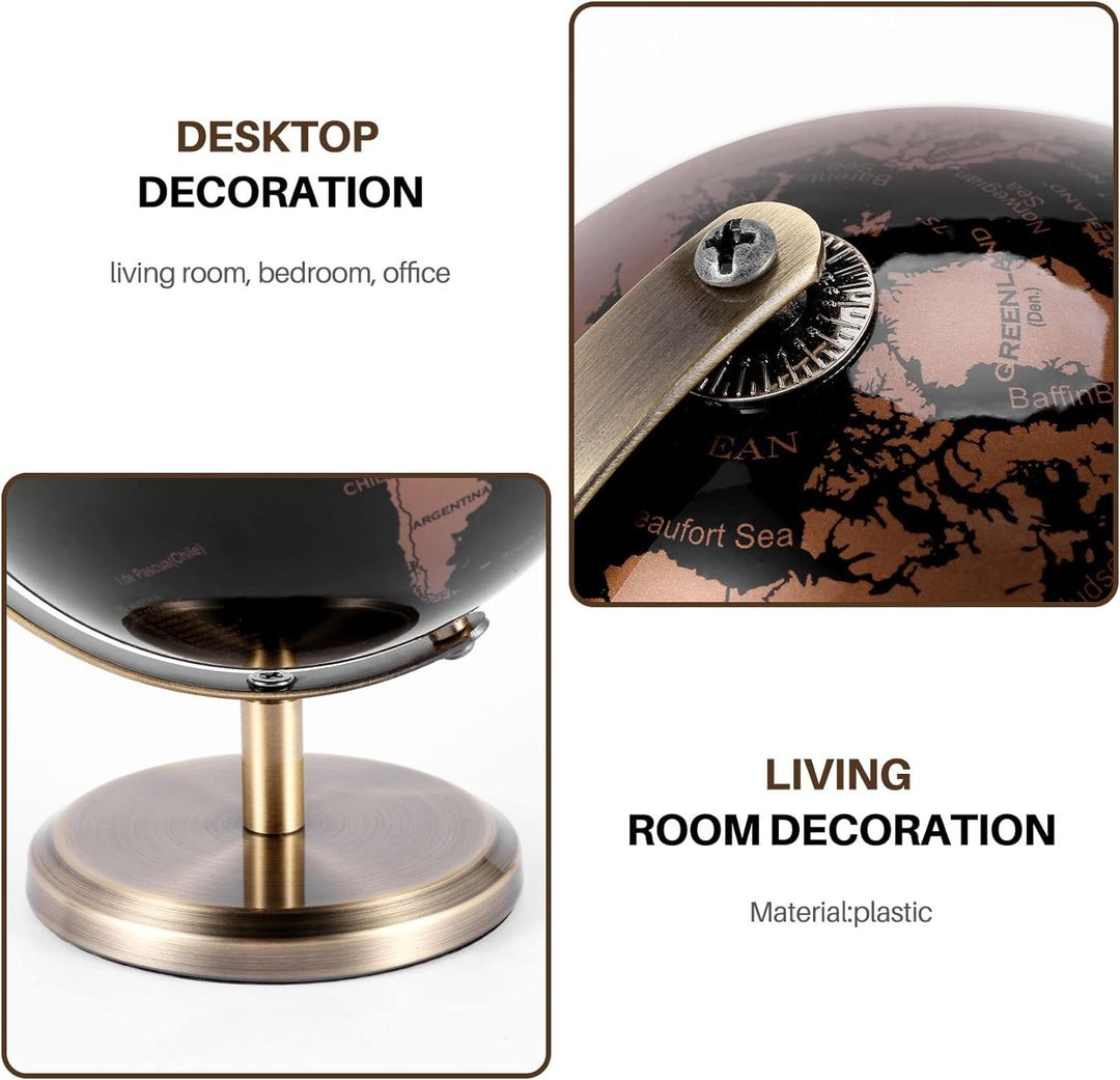 HADIIH Welt Globus Bild Karten Globus für Haus Tisch Schreibtisch Ornamente Geschenk BüRo Haus Dekor