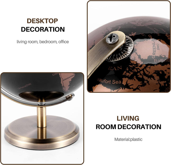 HADIIH Welt Globus Bild Karten Globus für Haus Tisch Schreibtisch Ornamente Geschenk BüRo Haus Dekor