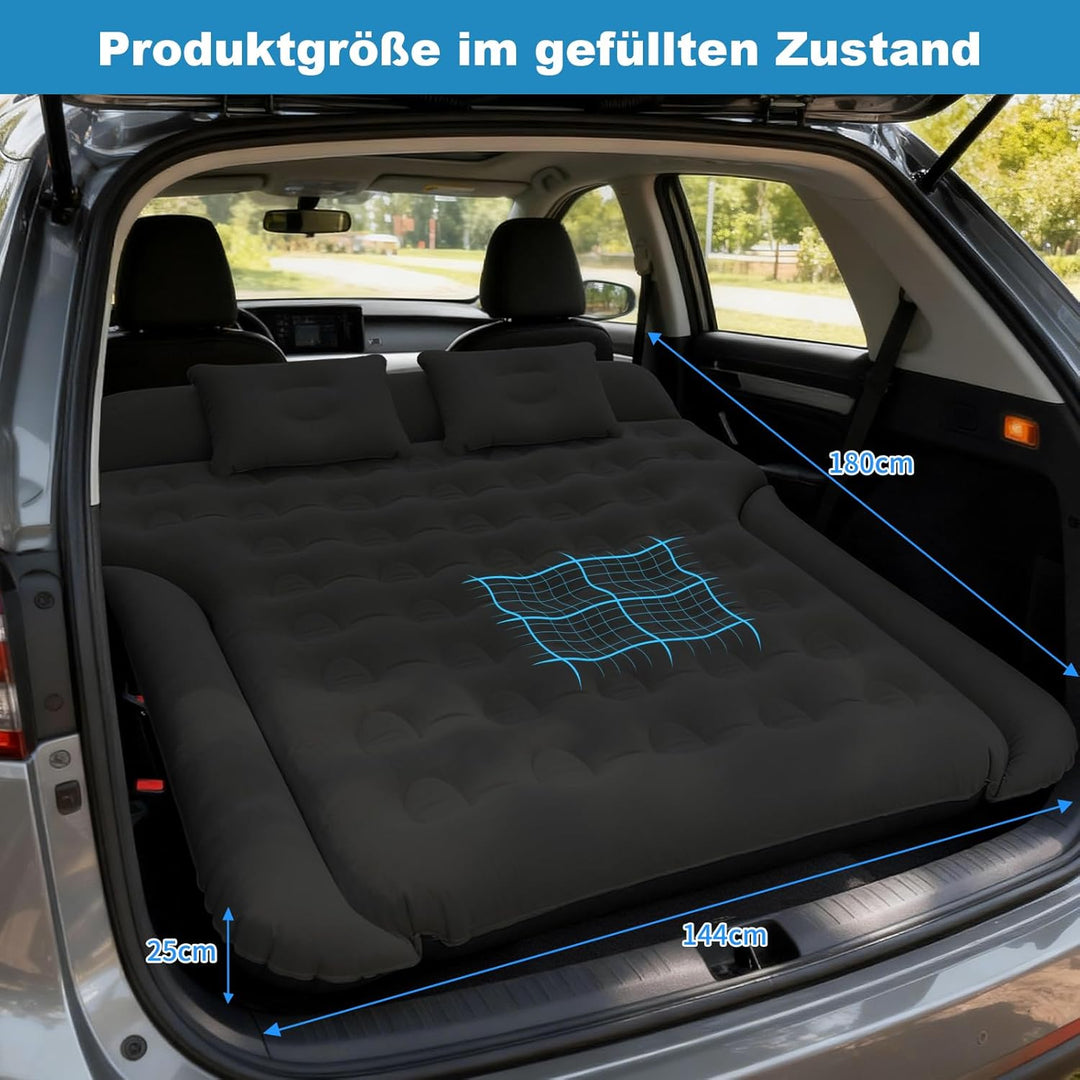 Aufblasbare Auto Matratze, Luftmatratze Auto für Reise Camping, Matratze für Auto mit Schnellaufblas