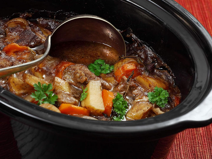 BEPER BC.510 Slow Cooker, 280 W, 4,5 Liter, Glaskeramik, Schwarz und Stahl, Nero E