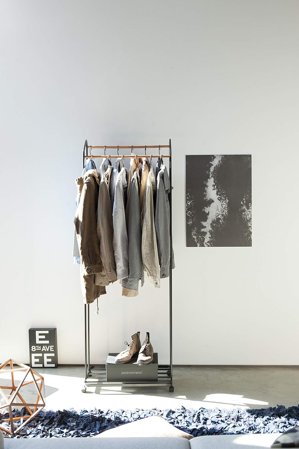 Coat Rack - Tower - black Schwarz, Schwarz