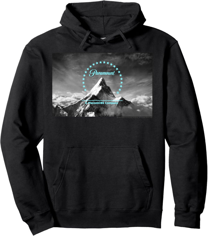 Paramount Neon Blue Logo Scenery Pullover Hoodie
