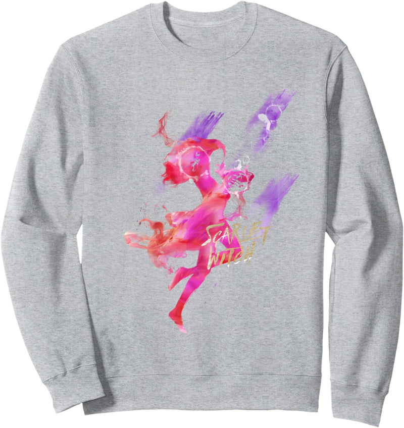 Marvel Scarlet Witch Silhouette Watercolor Poster Sweatshirt