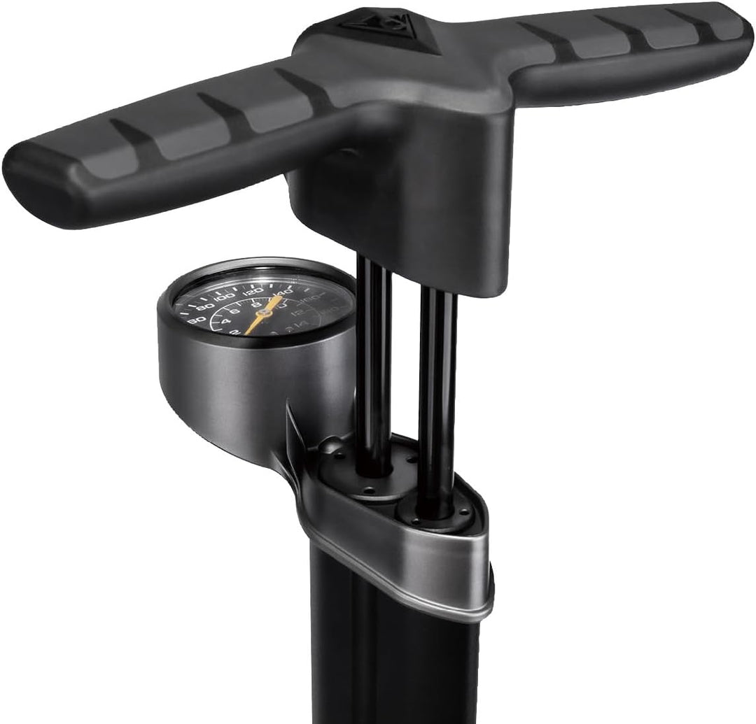 Topeak Joe Blow Twin Turbo Fusspumpe für Erwachsene, Unisex, Schwarz, Einheitsgrösse