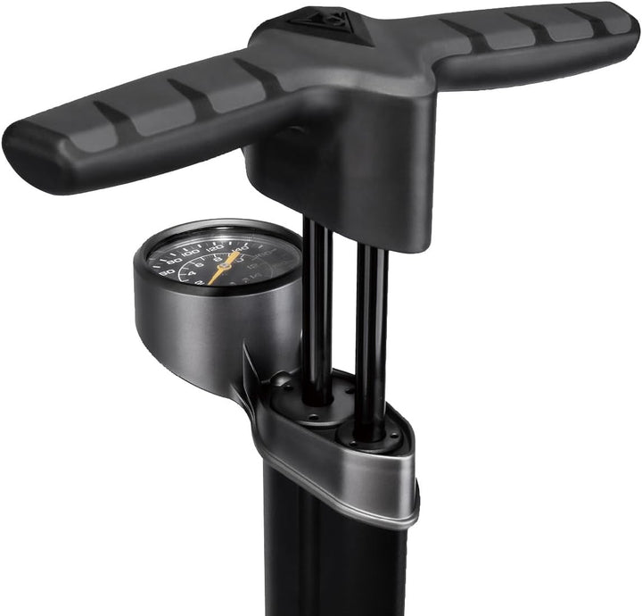 Topeak Joe Blow Twin Turbo Fusspumpe für Erwachsene, Unisex, Schwarz, Einheitsgrösse
