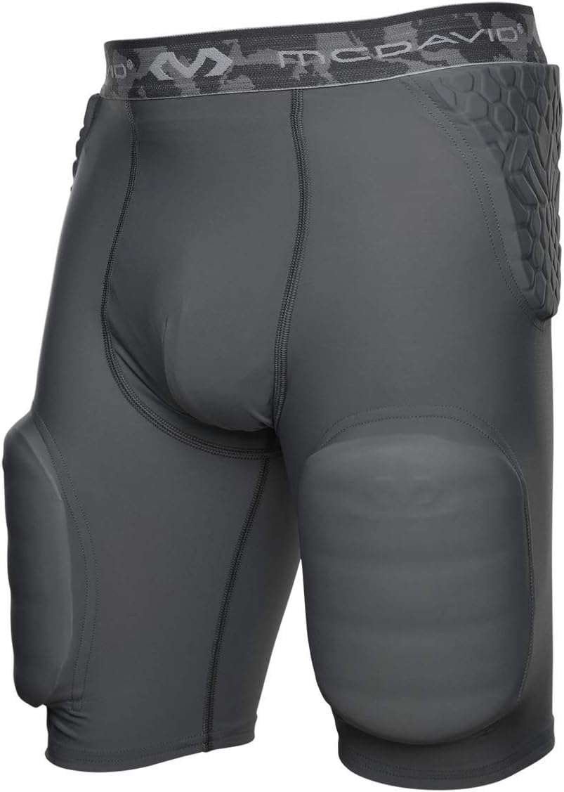 Mcdavid 7333 Hex Pad Intergraded Girdle mit 5 Pads, Grau Grau S, Grau S